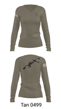 Platoon 2-1-1 26077523 Women's Long Sleeve V-neck Shirt - 41