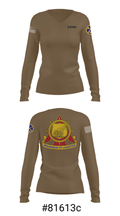 WVARNG Surface Maintenance Management Office 36945793 Women's Long Sleeve V-neck Shirt - 36