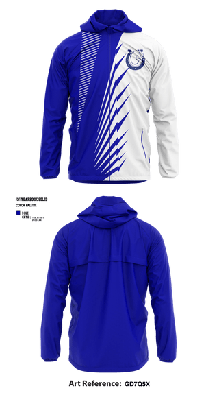 Windbreaker, Sanford H Calhoun High School Track and Field, Track & Field, Teamtime, Team time, sublimation, custom sports apparel, team uniforms, spirit wear, spiritwear, sports uniforms, custom shirts, team store, custom team store, fundraiser sports, apparel fundraiser