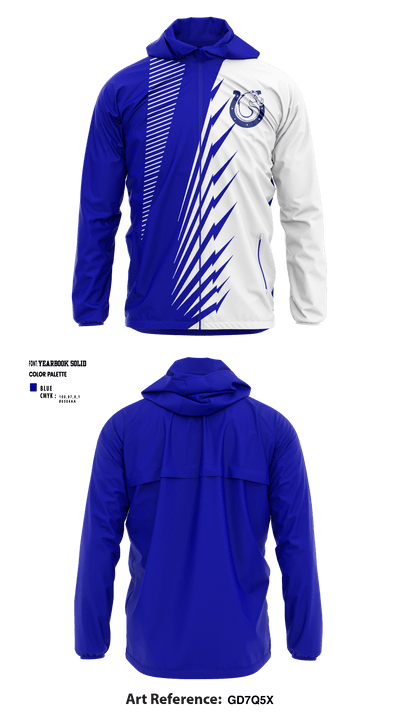 Sanford H Calhoun High School Track and Field 4577657 Windbreaker - 1