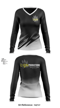 LION PRODUCTIONSLION PRODUCTIONS 6740566 Women's Long Sleeve V-neck Shirt - 1