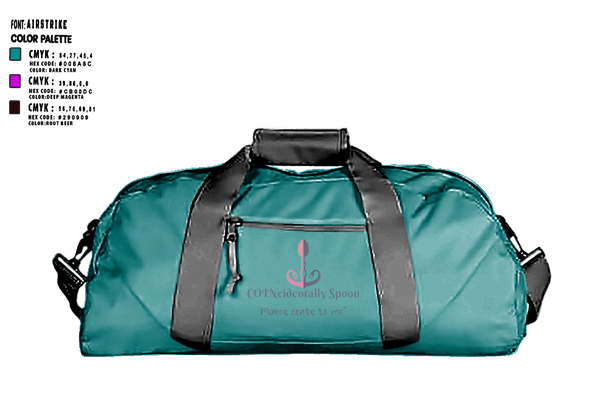 Duffle Bag, Coincidentally Spoon, , Teamtime, Team time, sublimation, custom sports apparel, team uniforms, spirit wear, spiritwear, sports uniforms, custom shirts, team store, custom team store, fundraiser sports, apparel fundraiser