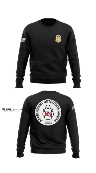 Crew Neck Sweatshirt, Stafford County Fire Marshal's Office, Fire Department, Teamtime, Team time, sublimation, custom sports apparel, team uniforms, spirit wear, spiritwear, sports uniforms, custom shirts, team store, custom team store, fundraiser sports, apparel fundraiser