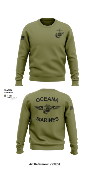 Crew Neck Sweatshirt, , Marines, Teamtime, Team time, sublimation, custom sports apparel, team uniforms, spirit wear, spiritwear, sports uniforms, custom shirts, team store, custom team store, fundraiser sports, apparel fundraiser