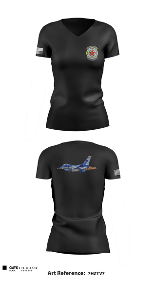 Women's Short Sleeve Vneck Shirt, 64th aggressor squadron, Air Force, Teamtime, Team time, sublimation, custom sports apparel, team uniforms, spirit wear, spiritwear, sports uniforms, custom shirts, team store, custom team store, fundraiser sports, apparel fundraiser