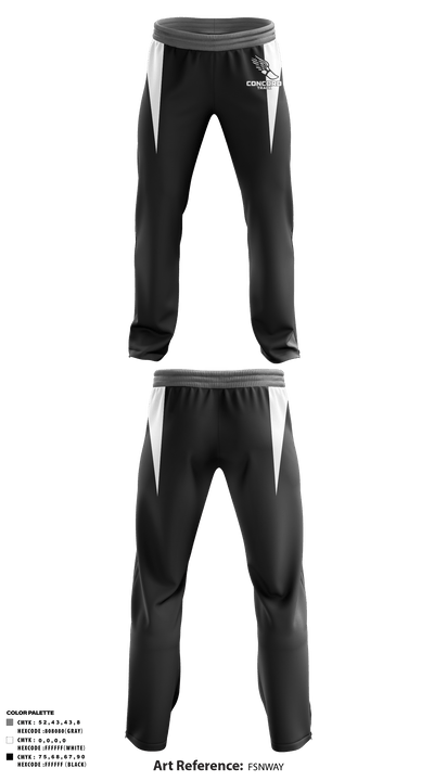 Concord High School Track 53059740 Sweatpants - 3