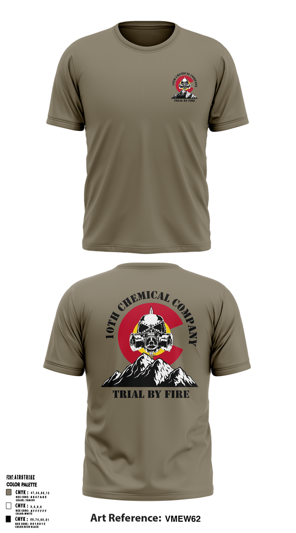 Short Sleeve Performance Shirt, 10th Chemical Company, , Teamtime, Team time, sublimation, custom sports apparel, team uniforms, spirit wear, spiritwear, sports uniforms, custom shirts, team store, custom team store, fundraiser sports, apparel fundraiser