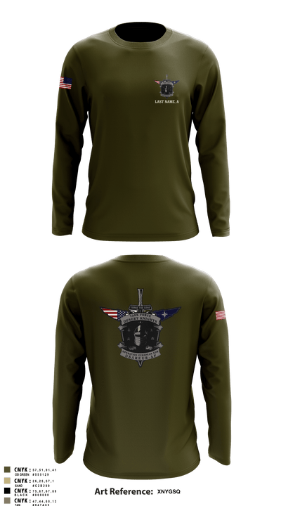 Task Force Desert Knights 21823291 Long Sleeve Performance Shirt - 51