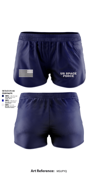 Women's Shorts, US Space force, Space Force, Teamtime, Team time, sublimation, custom sports apparel, team uniforms, spirit wear, spiritwear, sports uniforms, custom shirts, team store, custom team store, fundraiser sports, apparel fundraiser