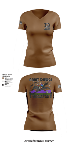 Women's Short Sleeve Vneck Shirt, , Army, Teamtime, Team time, sublimation, custom sports apparel, team uniforms, spirit wear, spiritwear, sports uniforms, custom shirts, team store, custom team store, fundraiser sports, apparel fundraiser