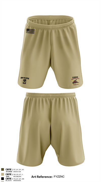 1128th Forward Support Company 33272257 Athletic Shorts With Pockets - 4
