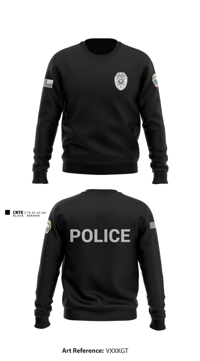 TAYLORSVILLE POLICE DEPARTMENT SGT 60991678 Crew Neck Sweatshirt - 1