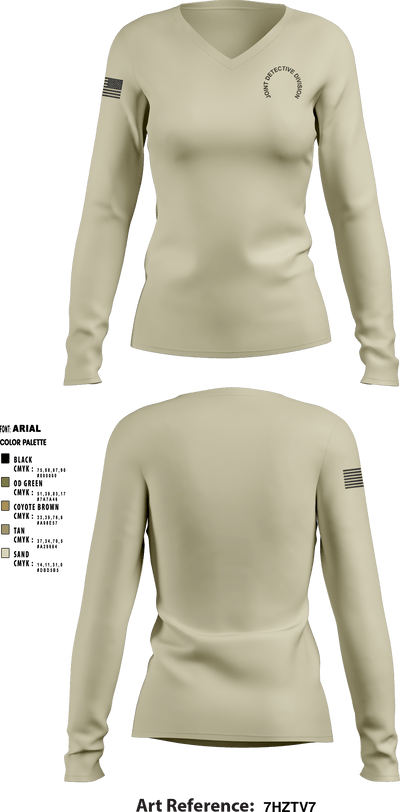 Bingham County Sheriff 36858547 Women's Long Sleeve V-neck Shirt - 5