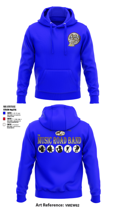 The MUSIC Road Band 71499214 Hoodie - 1