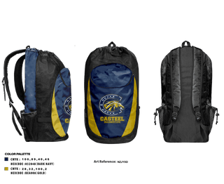 Gear Bag, Casteel High School Badminton, Spirit Store, Teamtime, Team time, sublimation, custom sports apparel, team uniforms, spirit wear, spiritwear, sports uniforms, custom shirts, team store, custom team store, fundraiser sports, apparel fundraiser