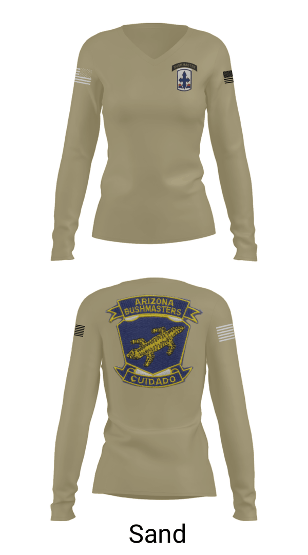 Women's Long Sleeve Vneck Shirt, , Army, Teamtime, Team time, sublimation, custom sports apparel, team uniforms, spirit wear, spiritwear, sports uniforms, custom shirts, team store, custom team store, fundraiser sports, apparel fundraiser