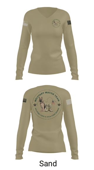 Women's Long Sleeve Vneck Shirt, , Navy, Teamtime, Team time, sublimation, custom sports apparel, team uniforms, spirit wear, spiritwear, sports uniforms, custom shirts, team store, custom team store, fundraiser sports, apparel fundraiser