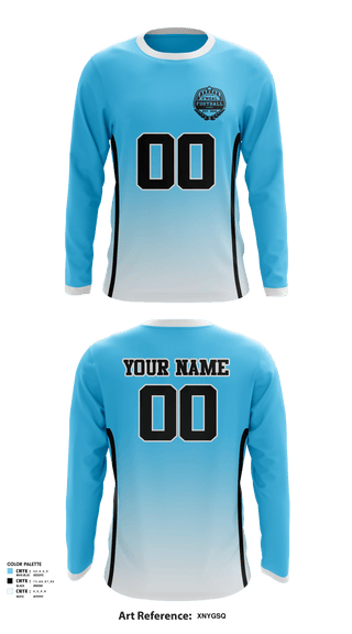 Long Sleeve Performance Shirt, O'Neal Football Clinic, Football, Teamtime, Team time, sublimation, custom sports apparel, team uniforms, spirit wear, spiritwear, sports uniforms, custom shirts, team store, custom team store, fundraiser sports, apparel fundraiser