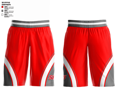 Sacred Heart University Basketball 27171016 Womens Basketball Shorts - 1