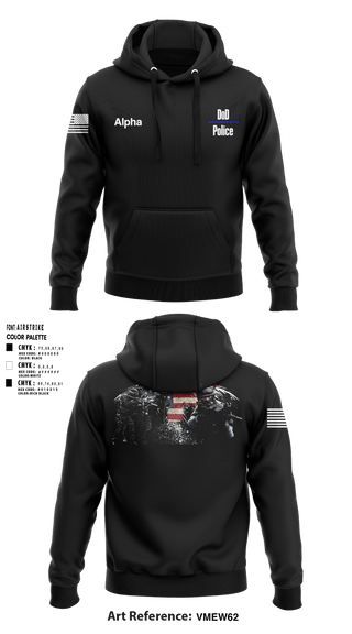 Hoodie, DoD Police, Police, Teamtime, Team time, sublimation, custom sports apparel, team uniforms, spirit wear, spiritwear, sports uniforms, custom shirts, team store, custom team store, fundraiser sports, apparel fundraiser