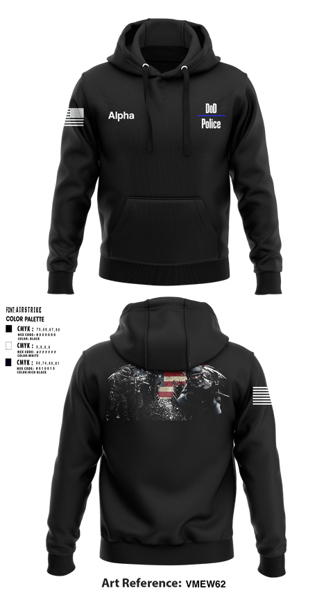 Hoodie, DoD Police, Police, Teamtime, Team time, sublimation, custom sports apparel, team uniforms, spirit wear, spiritwear, sports uniforms, custom shirts, team store, custom team store, fundraiser sports, apparel fundraiser