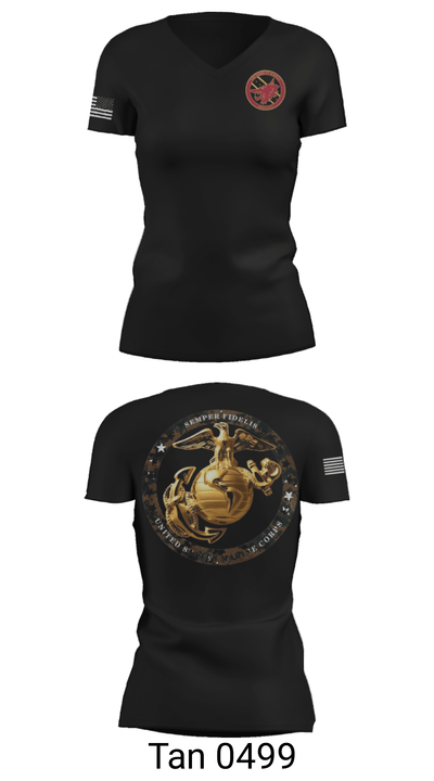 MWSS 471 DET A 71536403 Women's Short Sleeve V-neck Shirt - 23