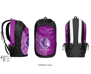 Gear Bag, Marion County High School Basketball, Women's Basketball, Teamtime, Team time, sublimation, custom sports apparel, team uniforms, spirit wear, spiritwear, sports uniforms, custom shirts, team store, custom team store, fundraiser sports, apparel fundraiser