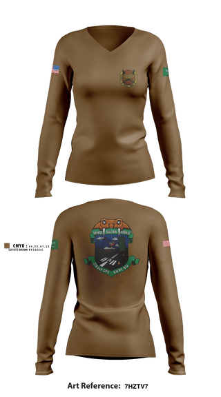Women's Long Sleeve Vneck Shirt, , Air Force, Teamtime, Team time, sublimation, custom sports apparel, team uniforms, spirit wear, spiritwear, sports uniforms, custom shirts, team store, custom team store, fundraiser sports, apparel fundraiser