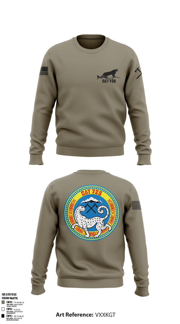 Crew Neck Sweatshirt, Snow Leopards, Army, Teamtime, Team time, sublimation, custom sports apparel, team uniforms, spirit wear, spiritwear, sports uniforms, custom shirts, team store, custom team store, fundraiser sports, apparel fundraiser