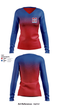 River Valley Middle School 59457550 Women's Long Sleeve V-neck Shirt - 1