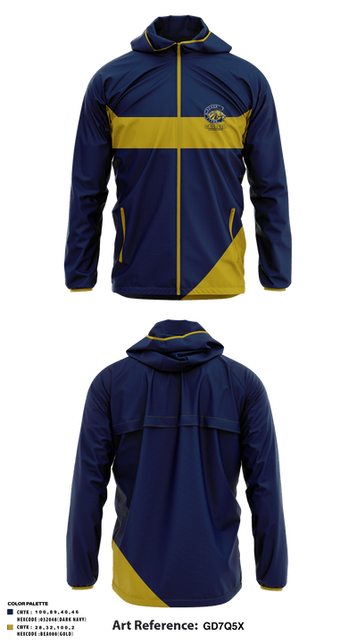 Casteel High School Badminton 82725468 Windbreaker - 1