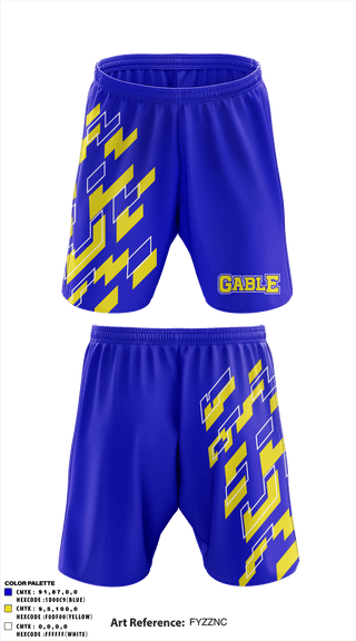 Athletic Shorts With Pockets, Gable Middle School, Spirit Store, Teamtime, Team time, sublimation, custom sports apparel, team uniforms, spirit wear, spiritwear, sports uniforms, custom shirts, team store, custom team store, fundraiser sports, apparel fundraiser