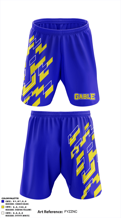 Gable Middle School 57930777 Athletic Shorts With Pockets - 1