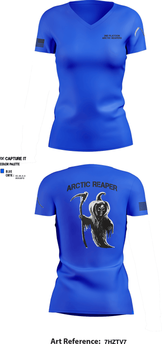 Women's Short Sleeve Vneck Shirt, 95th CBRN Company, 2nd Platoon, , Teamtime, Team time, sublimation, custom sports apparel, team uniforms, spirit wear, spiritwear, sports uniforms, custom shirts, team store, custom team store, fundraiser sports, apparel fundraiser