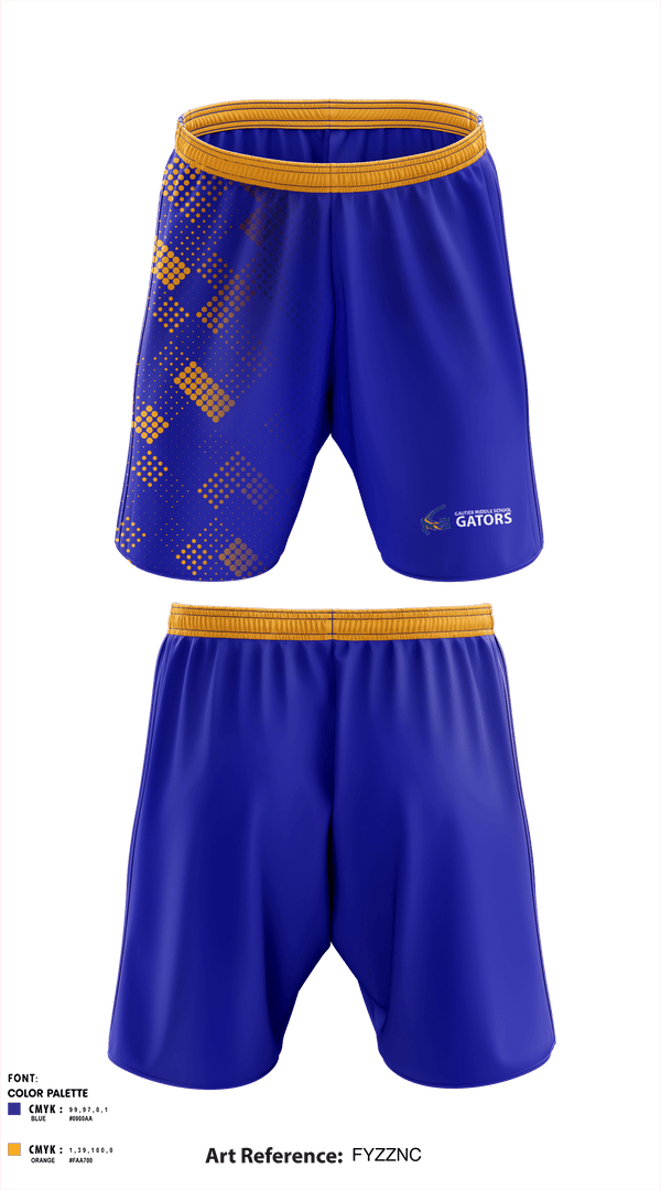 Athletic Shorts With Pockets, Gautier Middle School Gators, Spirit Store, Teamtime, Team time, sublimation, custom sports apparel, team uniforms, spirit wear, spiritwear, sports uniforms, custom shirts, team store, custom team store, fundraiser sports, apparel fundraiser