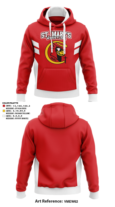 Saint Mary's High School Wrestling 59155265 Hoodie - 3