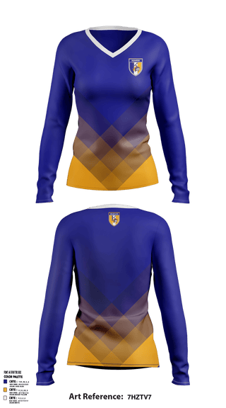 Women's Long Sleeve Vneck Shirt, Kemper County High School, Spirit Store, Teamtime, Team time, sublimation, custom sports apparel, team uniforms, spirit wear, spiritwear, sports uniforms, custom shirts, team store, custom team store, fundraiser sports, apparel fundraiser