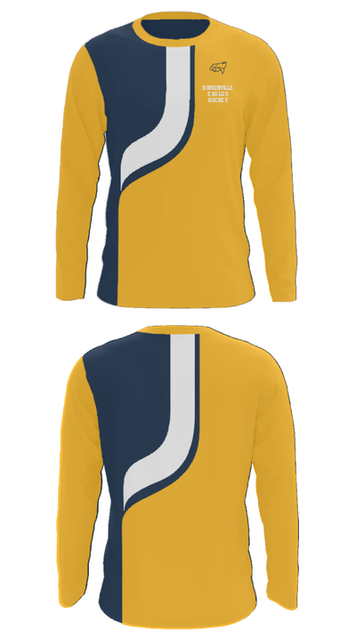 Hudsonville Eagles Hockey 96071971 Long Sleeve Performance Shirt - 24