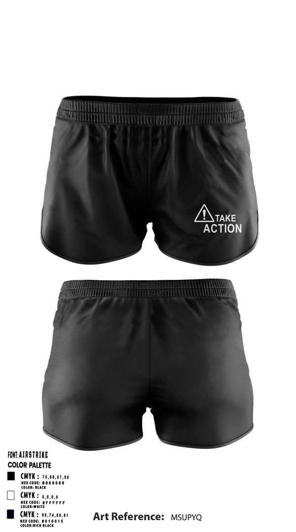 Women's Shorts, Take Action, Spirit Store, Teamtime, Team time, sublimation, custom sports apparel, team uniforms, spirit wear, spiritwear, sports uniforms, custom shirts, team store, custom team store, fundraiser sports, apparel fundraiser