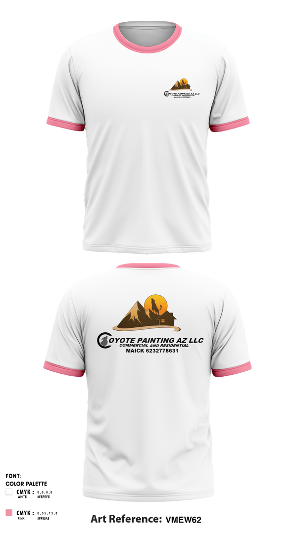 Short Sleeve Performance Shirt, Coyote paintin az llc, , Teamtime, Team time, sublimation, custom sports apparel, team uniforms, spirit wear, spiritwear, sports uniforms, custom shirts, team store, custom team store, fundraiser sports, apparel fundraiser