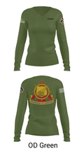 WVARNG Surface Maintenance Management Office 36945793 Women's Long Sleeve V-neck Shirt - 39