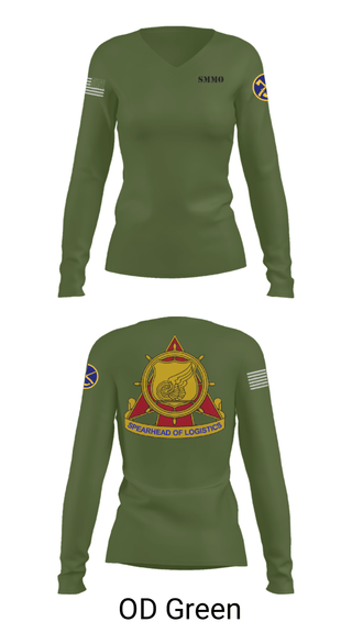 Women's Long Sleeve Vneck Shirt, , National Guard, Teamtime, Team time, sublimation, custom sports apparel, team uniforms, spirit wear, spiritwear, sports uniforms, custom shirts, team store, custom team store, fundraiser sports, apparel fundraiser