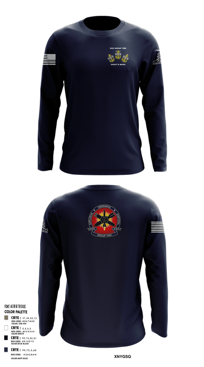 EOD GROUP TWO CHIEF’S MESS 26436916 Long Sleeve Performance Shirt - 6