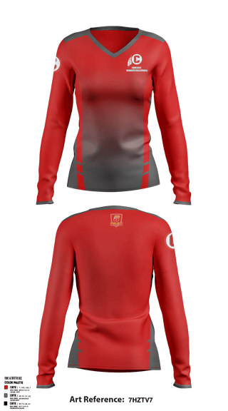 Women's Long Sleeve Vneck Shirt, Carlisle Senior High School Volleyball, Women's Volleyball, Teamtime, Team time, sublimation, custom sports apparel, team uniforms, spirit wear, spiritwear, sports uniforms, custom shirts, team store, custom team store, fundraiser sports, apparel fundraiser