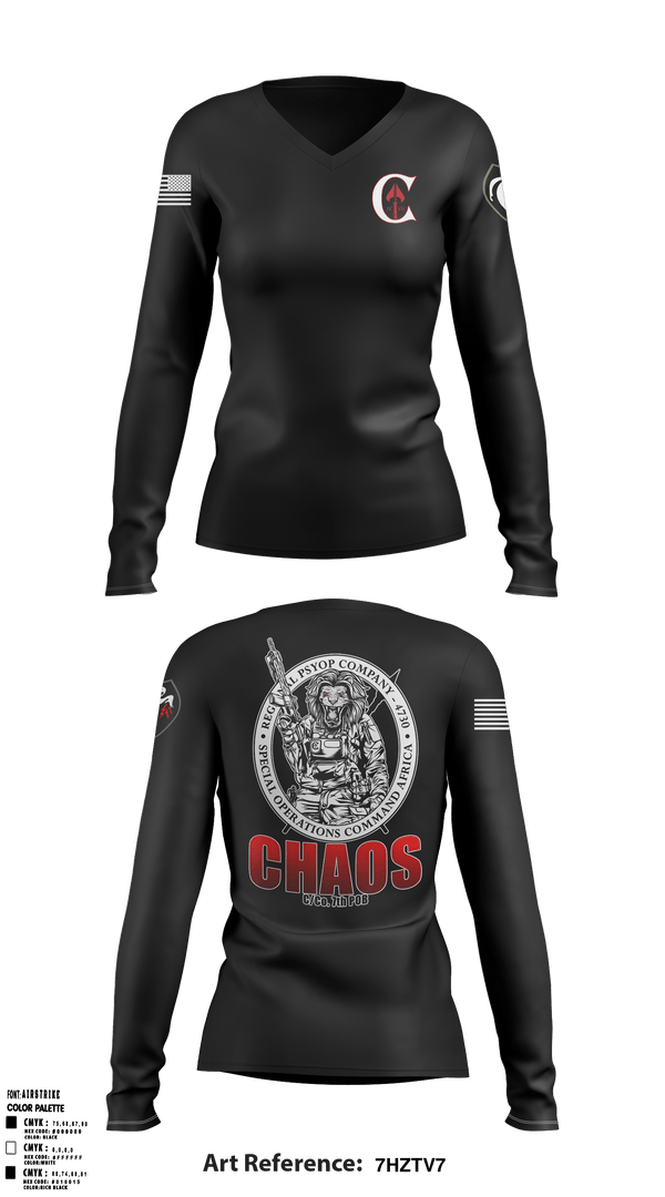 Women's Long Sleeve Vneck Shirt, , Army, Teamtime, Team time, sublimation, custom sports apparel, team uniforms, spirit wear, spiritwear, sports uniforms, custom shirts, team store, custom team store, fundraiser sports, apparel fundraiser