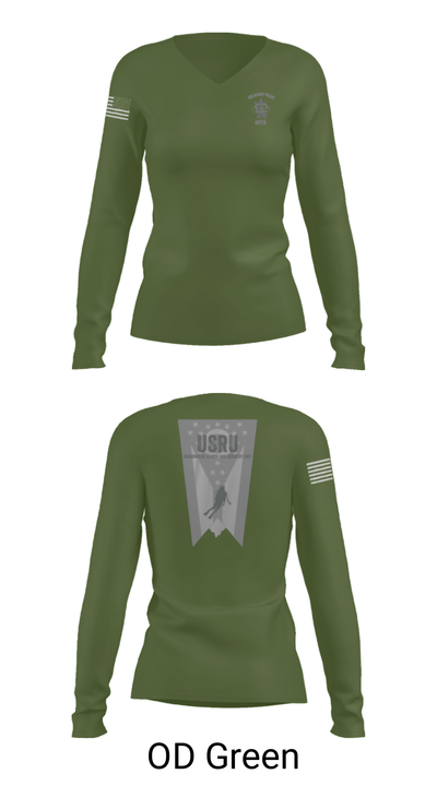 Underwater Search and Recovery Unit 43495281 Women's Long Sleeve V-neck Shirt - 40