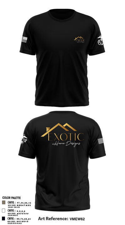 Exotic home designs 63002040 Short Sleeve Performance Shirt - 24