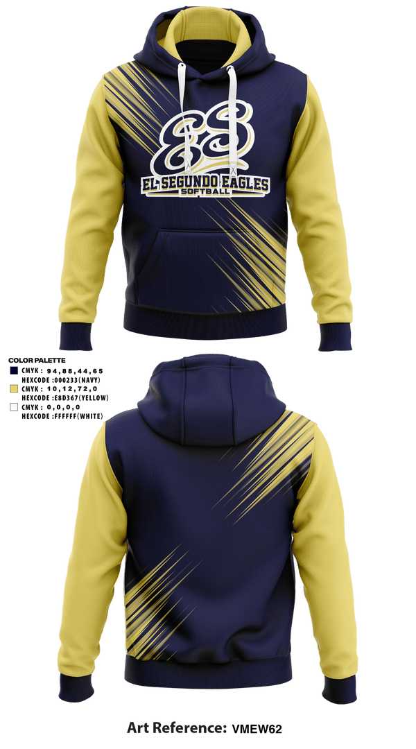 Hoodie, El Segundo Eagles Softball, Softball, Teamtime, Team time, sublimation, custom sports apparel, team uniforms, spirit wear, spiritwear, sports uniforms, custom shirts, team store, custom team store, fundraiser sports, apparel fundraiser