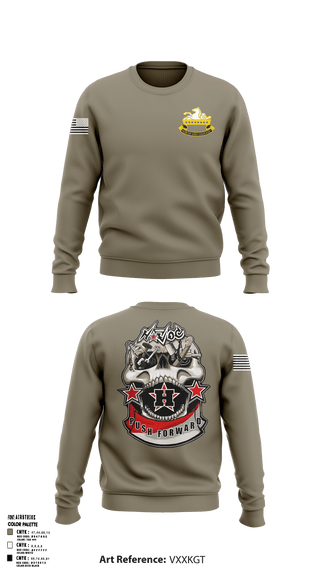Crew Neck Sweatshirt, , Army, Teamtime, Team time, sublimation, custom sports apparel, team uniforms, spirit wear, spiritwear, sports uniforms, custom shirts, team store, custom team store, fundraiser sports, apparel fundraiser