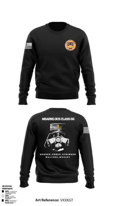 MSARNG OCS Class 66 93679555 Crew Neck Sweatshirt - 54
